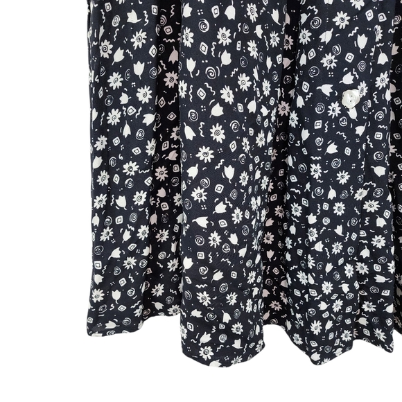 On The Verge Women's Vintage Plus Button Front A-line Maxi Skirt - 16 - Picture 3 of 10